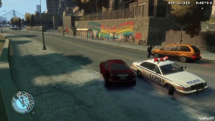 GTA IV 3-Car Police Chase