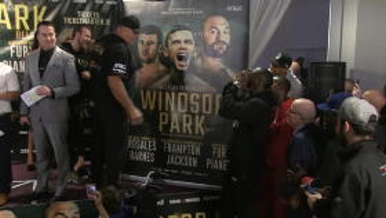 Tyson Fury's father clashes with Deontay Wilder at weigh-in