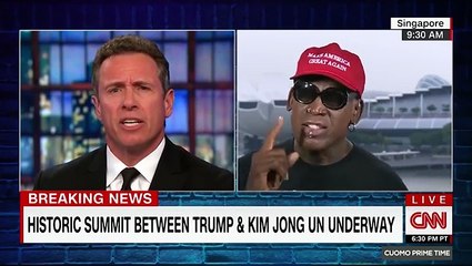 Dennis Rodman Cries While Wearing Trump Hat, Slams Obama In Bizarre Interview