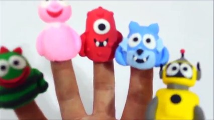 FINGER FAMILY SONG ♫ | Nursery Rhyme | Yo Gabba Gabba Finger Puppets