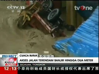 Banjir dan Tanah Longsor di Tiongkok Tewaskan 2 Warga