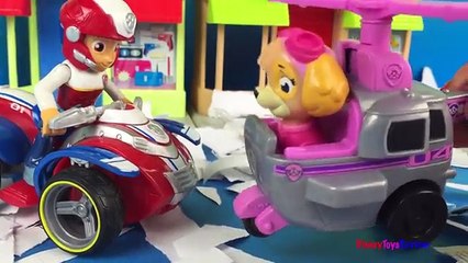 Paw Patrol Clean Up Adventure Bay Chase Rubble Ryder Patrulla de Cachorros Rescue Run