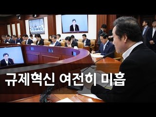 이총리 "규제혁신 여전히 미흡…결과 많이 내 달라" / 연합뉴스 (Yonhapnews)