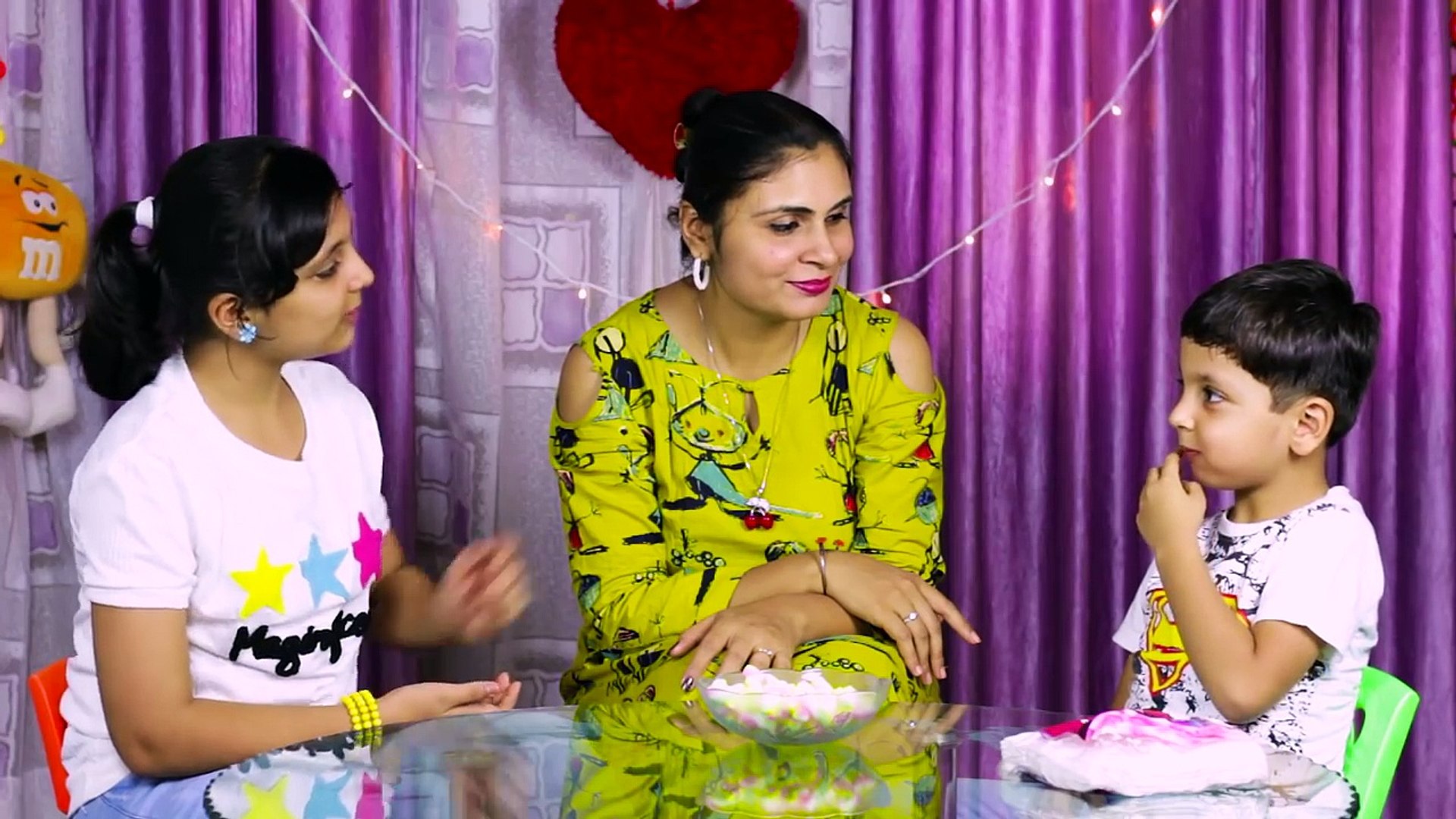 CHUBBY BUNNY CHALLENGE | #Bloopers | Sister vs Brother | Aayu and Pihu Show  - video Dailymotion