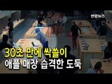 [현장] 30초 만에 싹쓸이…애플 매장 습격한 4인조 도둑 / 연합뉴스 (Yonhapnews)