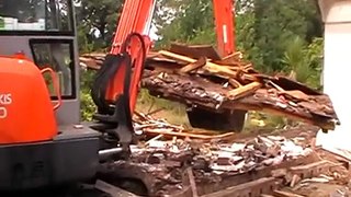 Hitachi Zaxis 50 House Demolition