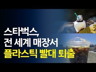 스타벅스, 전세계 매장서 플라스틱 빨대 퇴출 / 연합뉴스 (Yonhapnews)