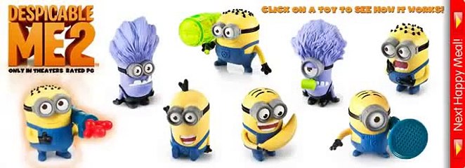 McDonalds Despicable Me 2 Toys (USA)