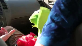 Kermit the Frog and Elmo Rap Car Karaoke!