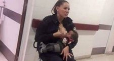 Arjantin'de Açıklıktan Ağlayan Bebeği Emziren Polis, Gözleri Yaşarttı