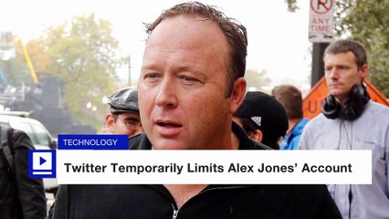 Twitter Temporarily Limits Alex Jones’ Account