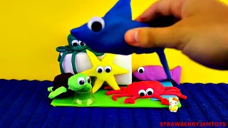 Play Doh Under The Sea Finding Nemo Bugs Bunny Cars 2 Spongebob Surprise Eggs Easter Eggs