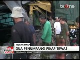 Truk Gandeng Hantam Pickup di Rembang, 2 Orang Tewas