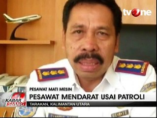 Pesawat TNI AL Mogok di Runway Bandara Juwata Tarakan