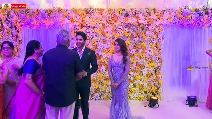 Ram Charan And Allu Arjun @ Naga Chaitanya - Samantha Wedding Reception