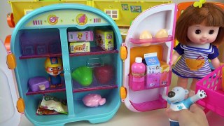 Baby Doll Refrigerator and food toys play