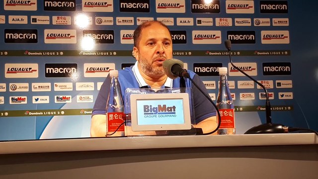 La réaction de l'entraîneur d'Auxerre Pablo Correa après la victoire 1-0 face à l'ASNL, son ancien club