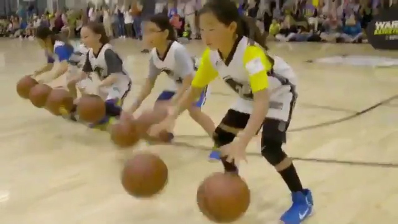 Stephen Curry - 'In order to play basketball, you have to know how to dribble'. Warriors Basketball Camp 2018