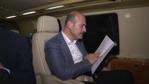 İçişleri Bakanı Soylu, Havadan Trafik Denetleme Noktalarını İnceledi