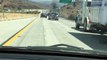Truck Engulfed In Flames on California Highway