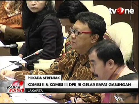 DPR Gelar Rapat Gabungan Bahas Pilkada Serentak