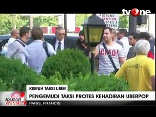 Protes UberPOP, Ratusan Sopir Taksi Paris Blokade Bandara dan Stasiun KA