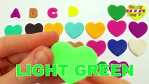 Learn Colors with Play Doh heart | Playdoh Learn the Alphabet | ABC Song with Play Dough f