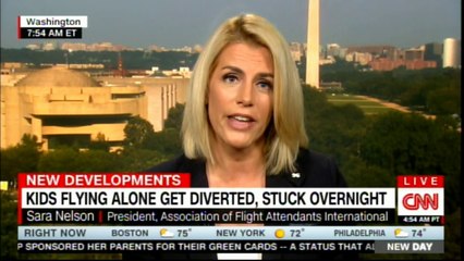 Sara Nelson reports on Kids flying alone get diverted, Stuck overnight. #News #CNN @FlyingWithSara