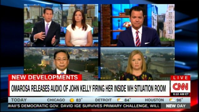 New Day's panel on Omarosa released audio of John Kelly firing her inside White House Situation Room. #News #Omarosa #JohnKelly @JFKucinich
