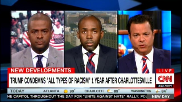Panel discussing on Donald Trump concerns All types of racism 1 year after Charlottesville. #DonaldTrump #Racism #News #Trump @PARISDENNARD #BakariSellers #CNN