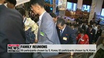South and North Korean families to spend 11 hours together over three days at family reunions