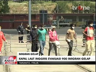 Kapal AL Inggris Evakuasi 900 Imigran Asal Libya ke Italia