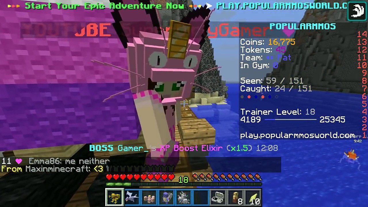 PopularMMOs Minecraft  LUCKY PINK POKEMON CHALLENGE! - POPULARMMOS WORLD [5]