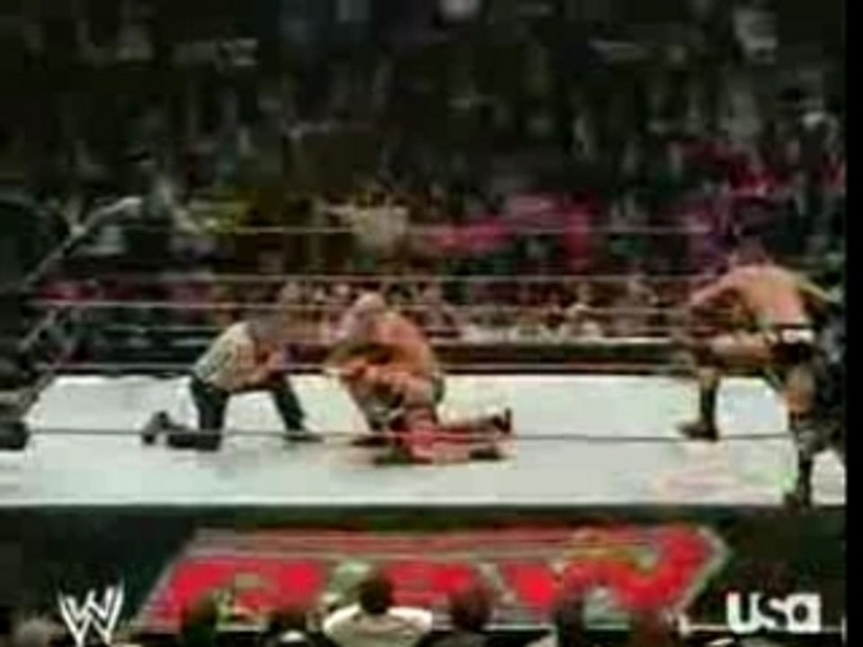 jeff hardy & HBK vs randy orton & mr. kennedy part 2