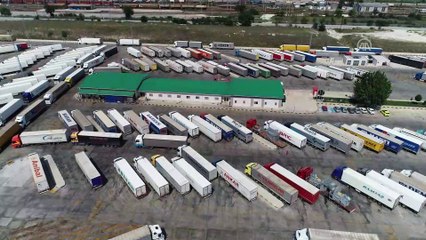 Kapıkule'de 18 kilometrelik tır kuyruğu - EDİRNE