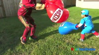 Caption America Civil War vs Iron Man Avengers Giant Boxing Challenge