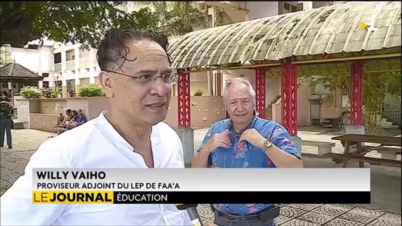 Willy Vaiho, proviseur adjoint du lycée professionnel de Faa’a