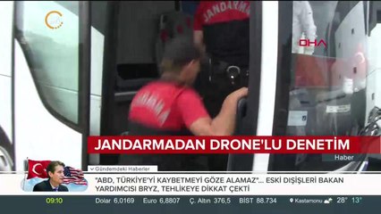 Jandarmadan Drone'lu denetim