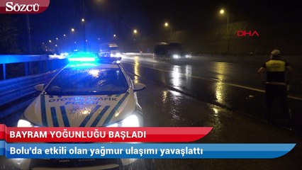TEM’in Bolu geçişinde bayram yoğunluğu
