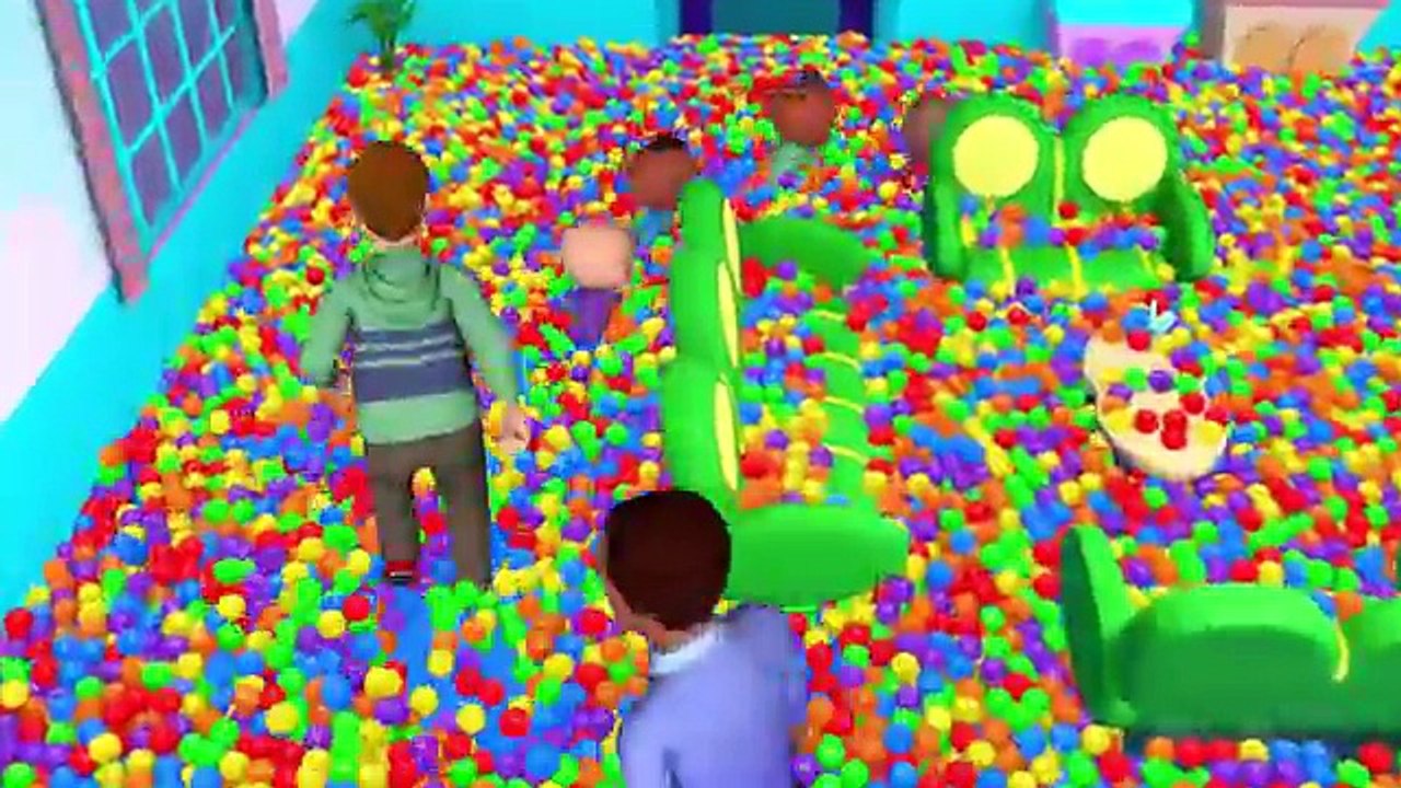 Babies Play Peek a Boo to Surprise Daddy - Johny Johny Yes Papa Song - Ball Pit Show for Kids