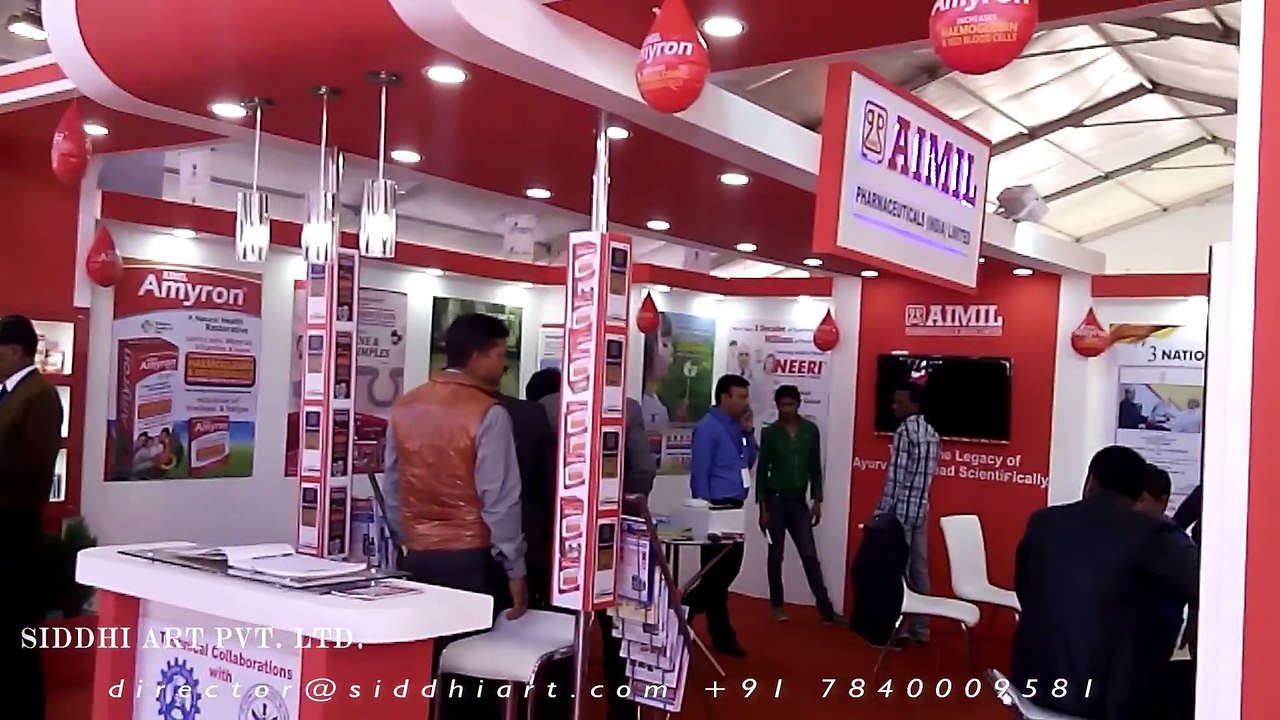 Aimil pharmaceuticals Exhibition Stall | Siddhi Art Pvt. Ltd. Business Promotion Stall Services