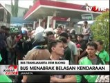 Bus TransJakarta Seruduk 8 Motor, 3 Mobil dan Pejalan Kaki