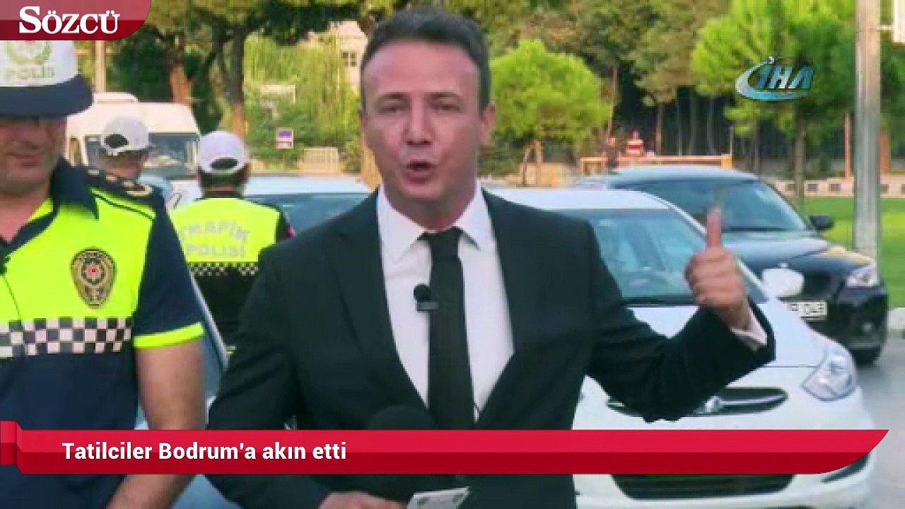 Trafiğin ortasında haber bülteni sundu