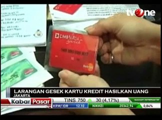 Bank Indonesia Larang Transaksi Gesek Tunai