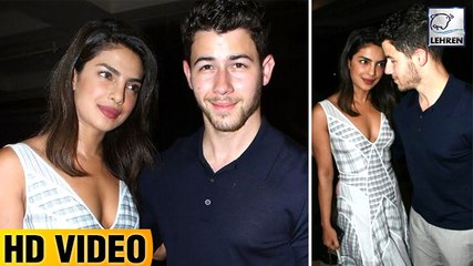 Nick Jonas & Priyanka Chopra Enjoy Dinner With Family In Mumbai