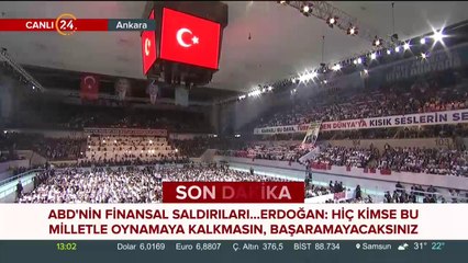 Başkan Erdoğan AK Parti 6. Olağan Büyük Kongresi'nde konuşuyor