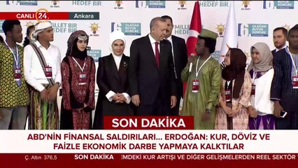 Başkan Erdoğan AK Parti 6. Olağan Büyük Kongresi'nde konuşuyor