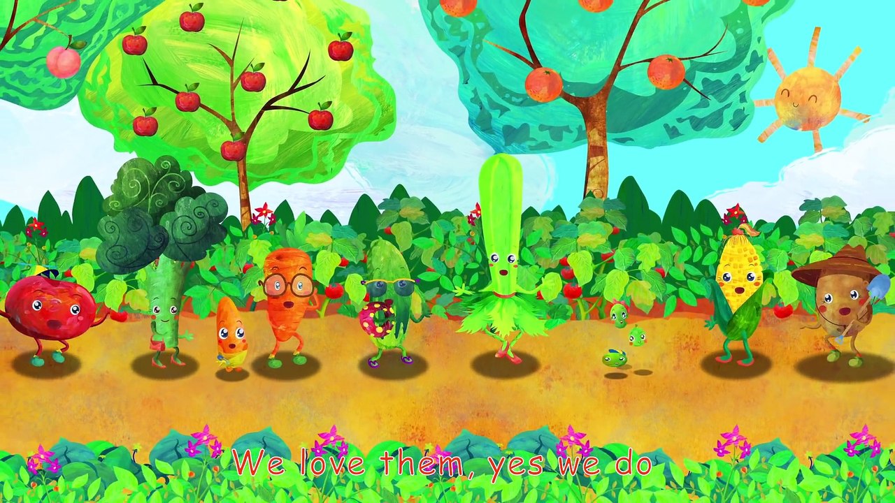 Vegetables Song (2D) (ABCkidTV) Nursery Rhymes & Kids Songs