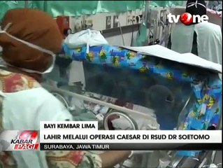 Bayi Kembar Lima Lahir Dengan Selamat di RSUD dr Soetomo