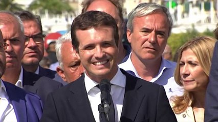 Casado exige a Torra que “deje de amenazar” y pide a Sánchez “que defienda España”